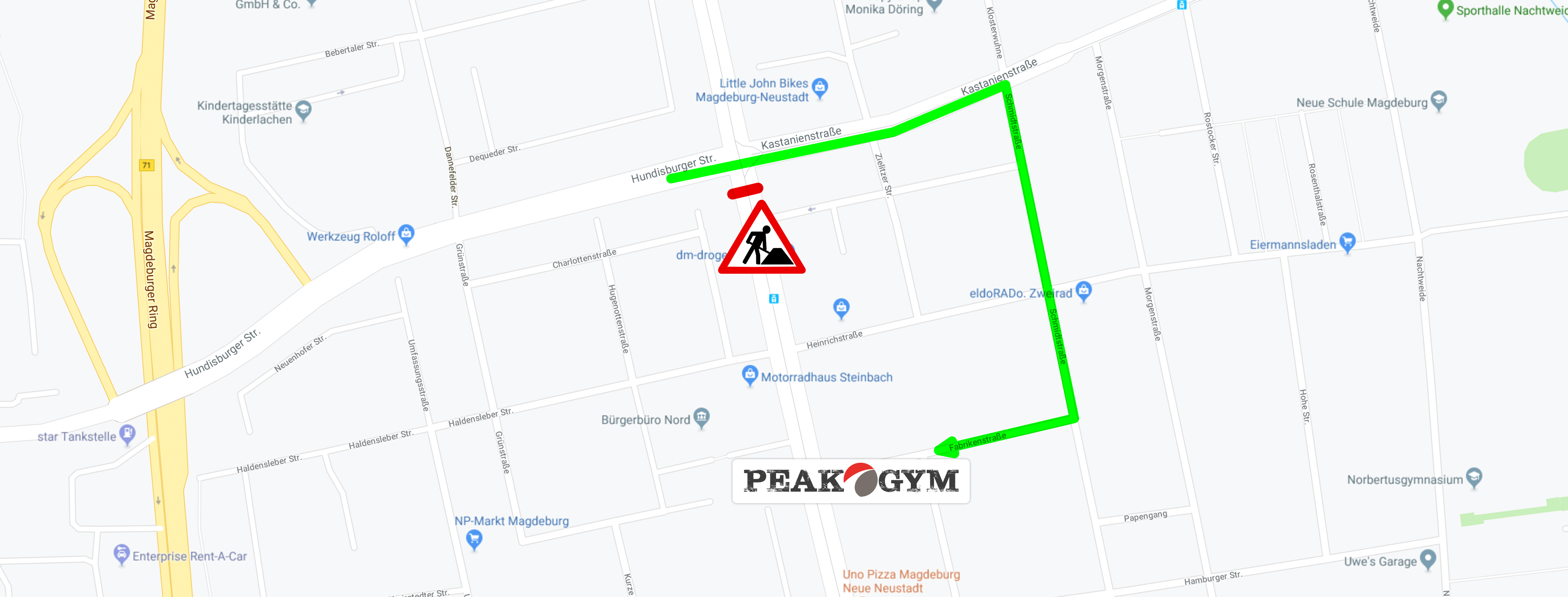  Karte Umleitung Baustelle